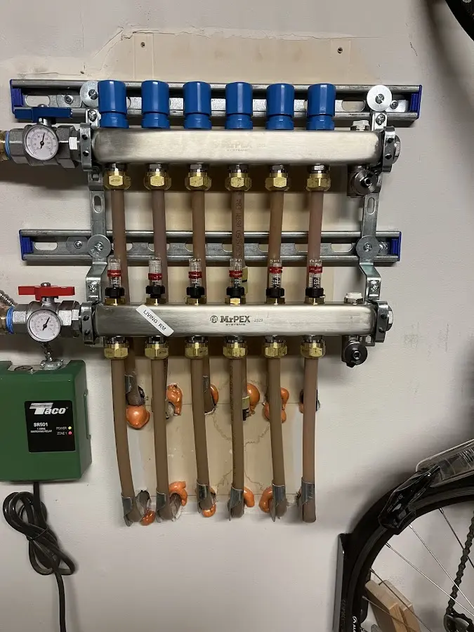 Plumber performing Gas Line Installation at a residential property in Newburgh